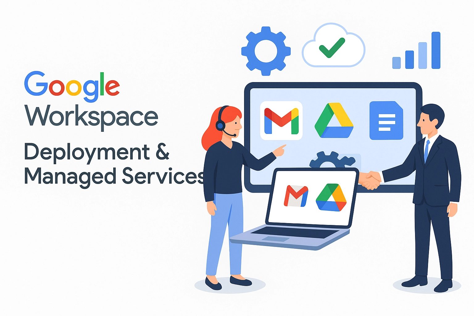 Google Workspace 導入・運用支援 - Gmail・Googleドライブ・Google Meetなどのビジネスツール